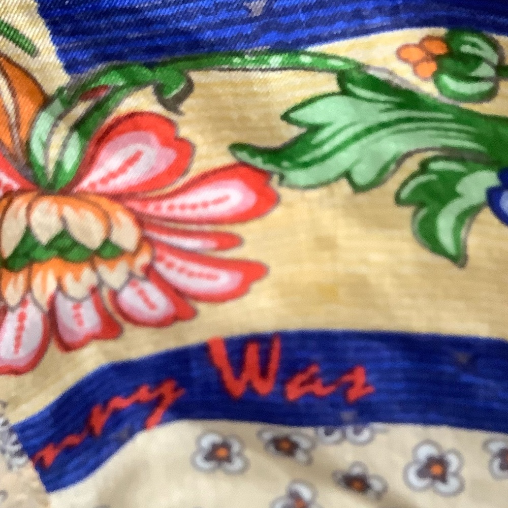 Johnny Was 100% silk top  XXL button front Preowned - Picture 3 of 11